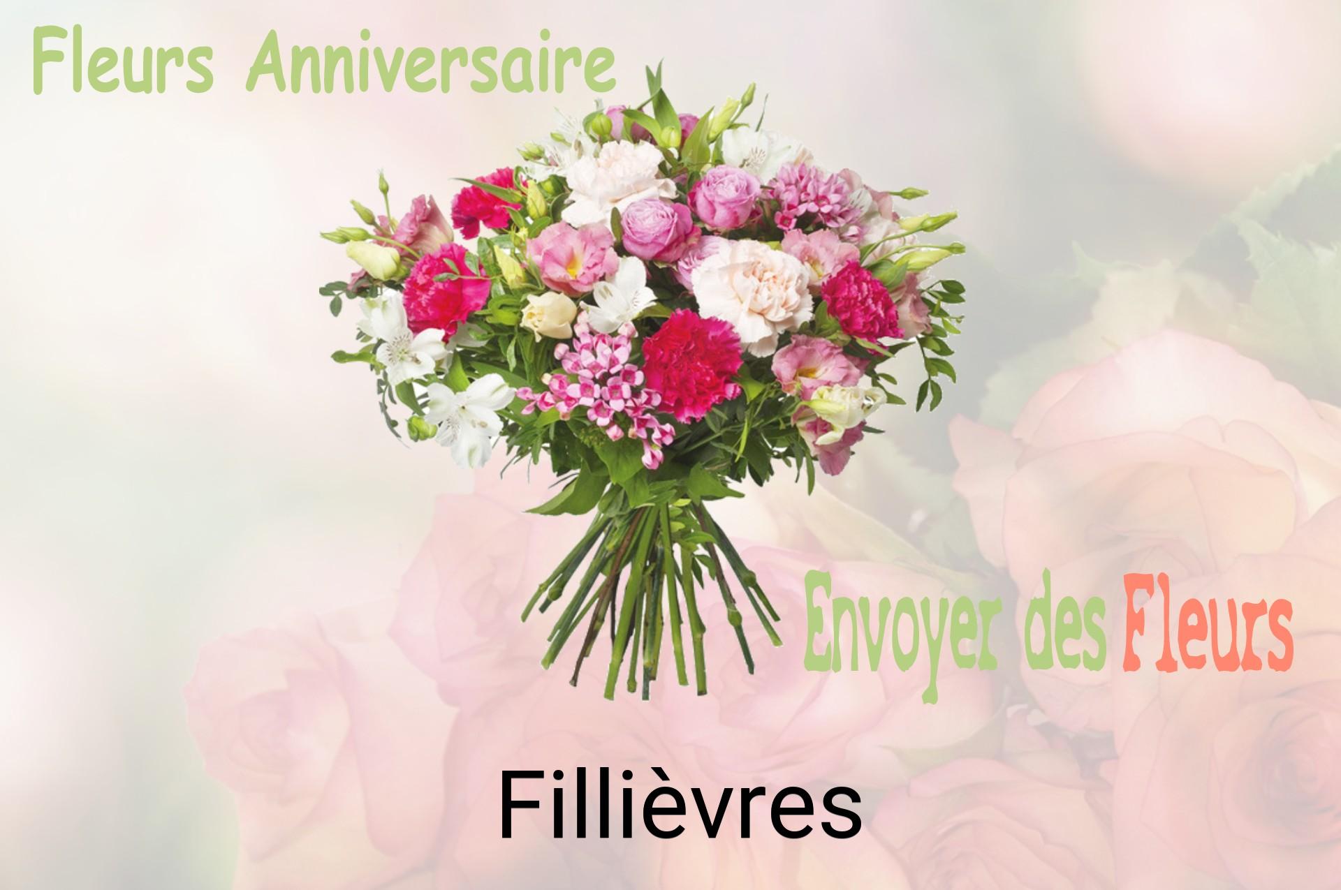 Bouquet de fleurs d’anniversaire livré à Fillièvres